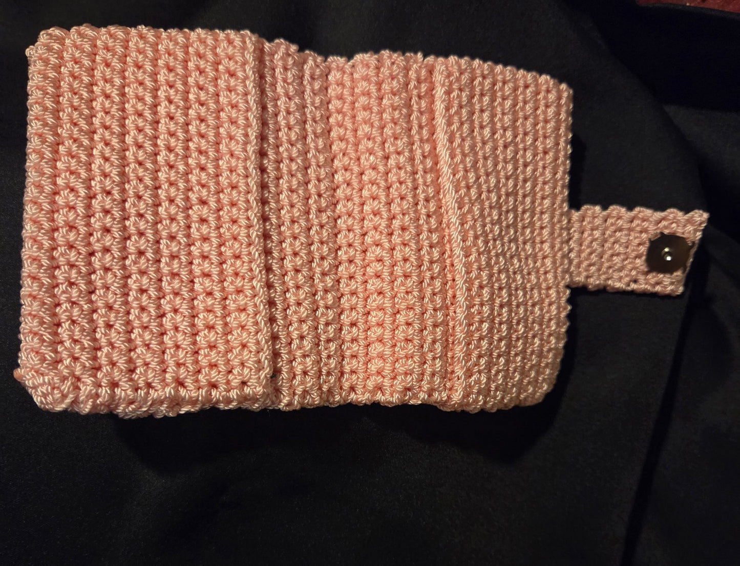 Handgefertigte Geldbörse gehäkelt rosa